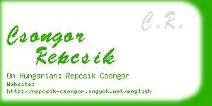 csongor repcsik business card